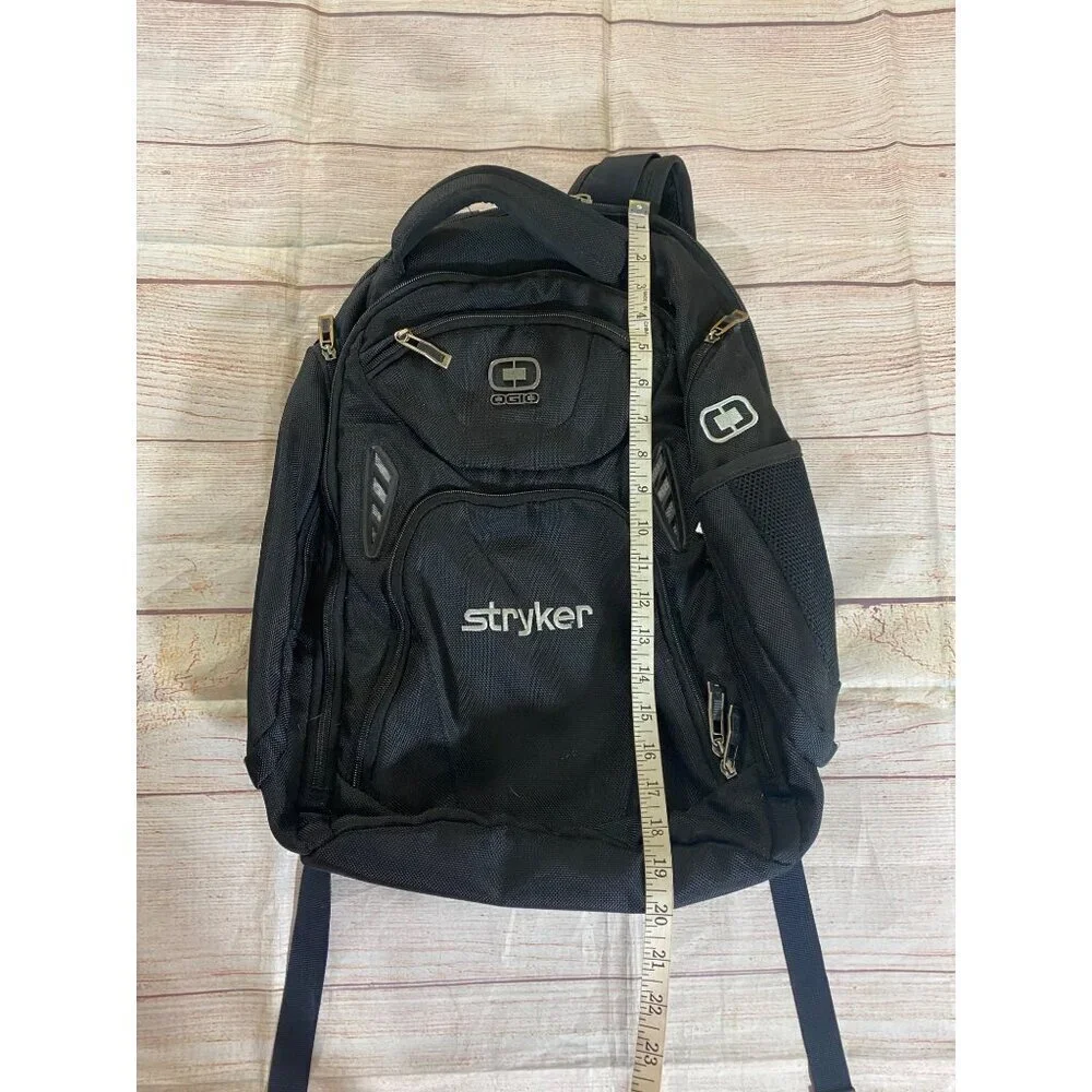 Ogio Unisex Black Casual Full Zip Multi Pocket Back Pack - OS - Picture 3 of 11